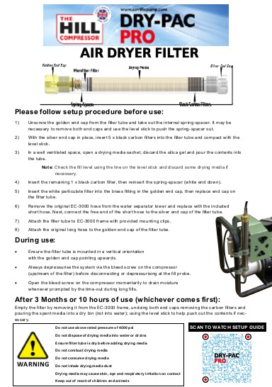 Dry-Pac Pro instruction Manual