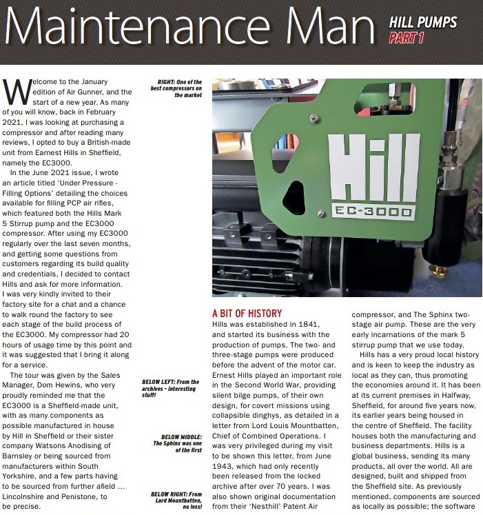 Maintenance Man Part 1 -  Airgunner January 2022