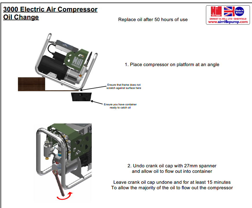 How to Empty Oil from EC-3000