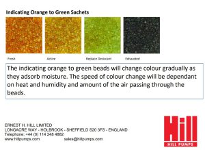colour change dry-pac image PCP air rifle moisture