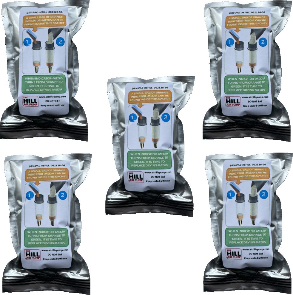 Dry Pack Refills for Hill Air Rifle PCP Pump (Box of 5)