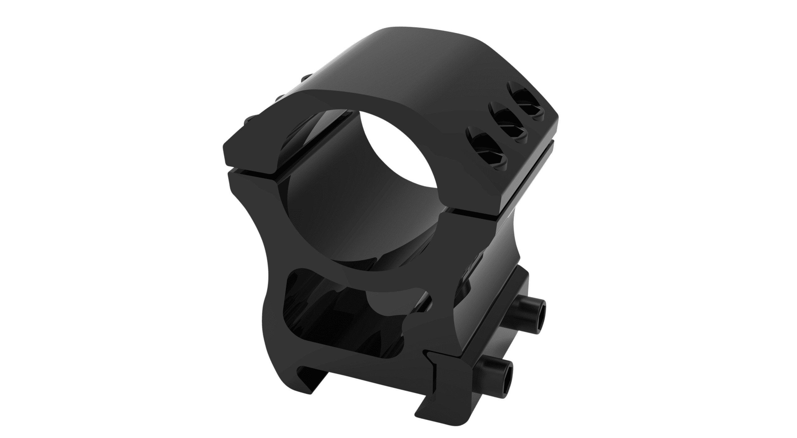 Tactical Ring Mount 1" (25.4mm) High Weaver Screwed